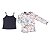 Blusa Infantil Feminina Cropped com Sobreposição em Tule - Imagem 2