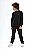 Blusa Juvenil de Frio Moletom Masculina Fechada Preta - Imagem 3