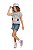 Blusa Infantil Cropped Estampa com Cereja - Imagem 1