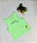 Blusa Infantil Feminina Cropped Verde da Animê - Imagem 1