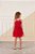 Vestido Infantil duas Cores Vermelho e Branco da Mon Sucré - Imagem 3