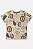 Camiseta Infantil da Up Baby Safari Bege Mangas Curtas - Imagem 2