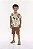 Camiseta Infantil da Up Baby Safari Bege Mangas Curtas - Imagem 1