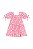 Vestido Infantil Casual da Quimby Floral Pink Neon - Imagem 2