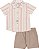 Conjunto Infantil Masculino Camisa Bermuda Arrumadinho - Imagem 2