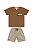 Conjunto Juvenil e Infantil da Quimby Masculino Bermuda - Imagem 2