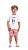 Conjunto Infantil Masculino Bermuda Listrada Arrumadinha - Imagem 1