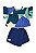 Conjunto Infantil Arrumado da Quimby Shorts Saia Jeans - Imagem 2