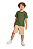 Conjunto Juvenill Masculino da Quimby Bermuda Sarja - Imagem 1