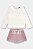 Conjunto Infantil Feminino da Up Baby Shorts Xadrez - Imagem 3