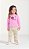 Blusa Infantil Feminina de Manga Longa Cotton Cores - Imagem 1