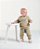 Conjunto Bebê Masculino Moletom com Felpa Caqui - Imagem 1
