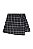 Shorts Saia Juvenil Jacquard da Gloss Xadrez Preto - Imagem 1