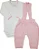 Conjunto com Body de Bebê da Malharia Noruega Tricô Suspensório - Imagem 4