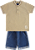 Conjunto de Bebê Infantil Masculino Bermuda Jeans - Imagem 2