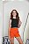 Conjunto Juvenil da Garotas Teen Shorts Laranja - Imagem 1