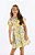 Vestido Infantil Casual da Quimby Algodão Amarelo - Imagem 1
