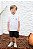 Conjunto Infantil Masculino Camisa Bata Social Bermuda - Imagem 1
