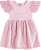 Vestido Infantil Casual Fresquinho Modelo Rodado Rosa - Imagem 1