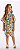 Vestido Infantil da Up Baby Safari Azul com Laranja - Imagem 1