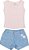 Conjunto Infantil Feminino da Have Fun com Shorts Jeans - Imagem 3