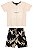 Conjunto Infantil da Bee Loop Bermuda Estampa Folhas - Imagem 2