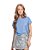 Blusa Juvenil da Gloss Manga Curta Modelo T-Shirt Azul - Imagem 1