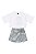 Conjunto Juvenil Feminino Gloss Shorts Saia Brilho - Imagem 4