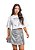 Conjunto Juvenil Feminino Gloss Shorts Saia Brilho - Imagem 1