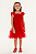Vestido de Festa Infantil da Mon Sucré Vermelho Tule Bordado - Imagem 2