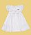 Vestido Infantil de Festa da D Tuia Branco Batizado - Imagem 3