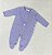 Macacão de Bebê em Tricô Lilás Malharia Noruega - Imagem 1