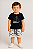 Conjunto Infantil Masculino Bermuda Moletinho Barco - Imagem 1