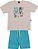 Conjunto Juvenil Masculino de Bermuda Moletom - Imagem 2