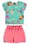 Conjunto Infantil Feminino da Bee Loop Shorts Moletom - Imagem 2