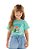 Blusa Infantil da Up Baby Manga Curta Tiffany Bordada - Imagem 1
