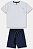 Conjunto Infantil Masculino da Up Baby Azul Listrado - Imagem 2