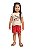 Conjunto Infantil Feminino da Bee Loop Shorts Cerejas - Imagem 1