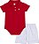 Conjunto de Bebê Masculino Vermelho com Body - Imagem 2