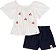Conjunto Infantil Feminino Bata e Shorts Jeans - Imagem 2