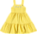 Vestido Infantil Rodado Branco e Amarelo - Imagem 2