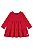 Vestido Infantil Vermelho Malha Algodão - Imagem 2