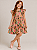 Vestido Infantil Solto Cachorros e Flores - Imagem 1