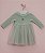 Vestido Bebê Petit Cherie Verde Manga Longa - Imagem 1
