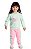 Conjunto Infantil Feminino Moletom Quentinho - Imagem 1
