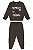 Conjunto Moletom Infantil Menino Marrom - Imagem 2