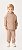 Conjunto Infantil Quentinho Bege Capuz Dila - Imagem 1