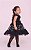 Vestido de Festa Infantil Preto com Corações - Imagem 2