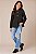 Casaco Infantil Feminino Preto em Suede - Imagem 1