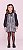 Vestido Infantil Festa Tweed Preto e Branco - Imagem 2